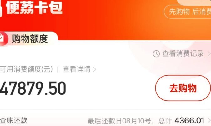 羊小咩怎么看不到额度了