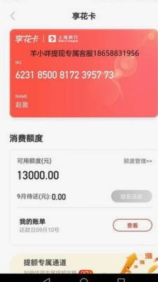 羊小咩享花卡额度兑现商家秒到秒回款推荐三种方法