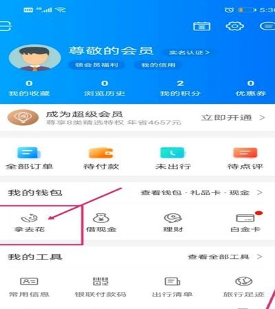 携程拿去花付款的时候怎么没有了