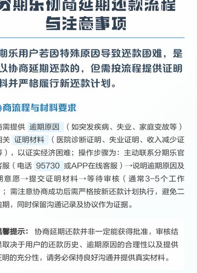 分期乐延期申请：技巧与注意事项